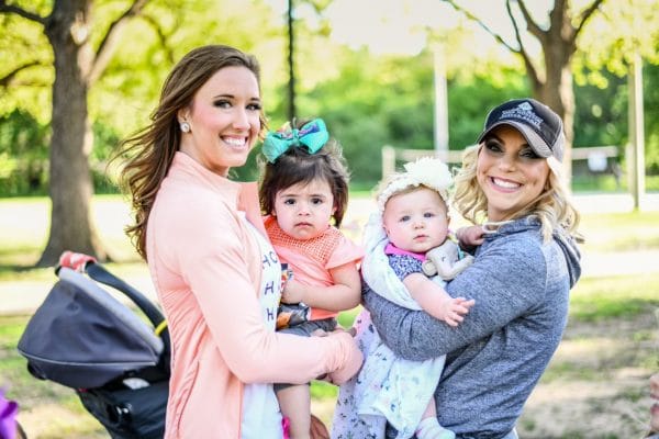 Happy family outdoors